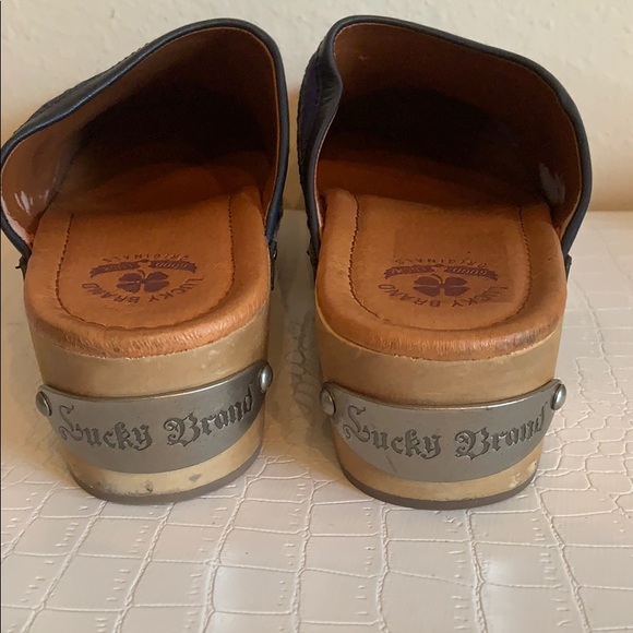 Lucky Brand Lilac Cobalt Blue Suede Clog - Picture 4 of 7